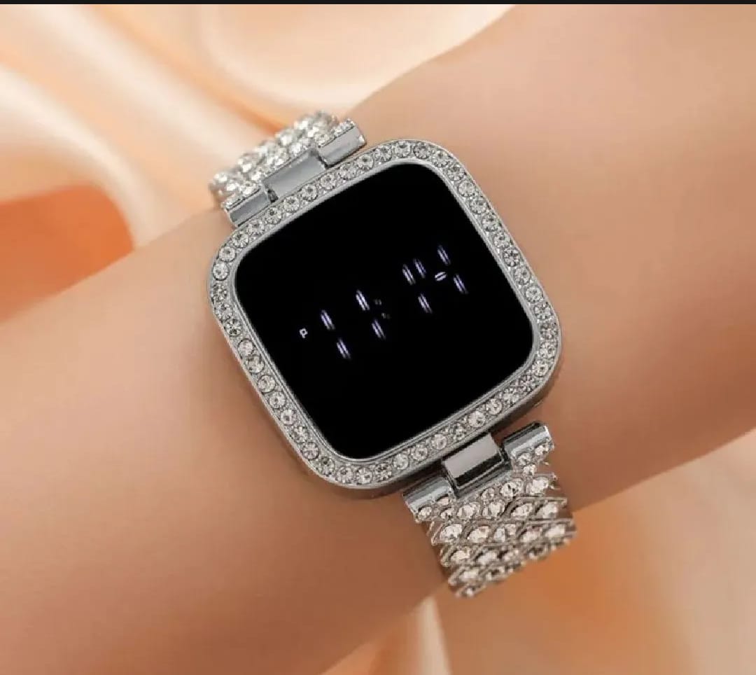 Ladies Luxury Diamond Watches Touch Screen Led